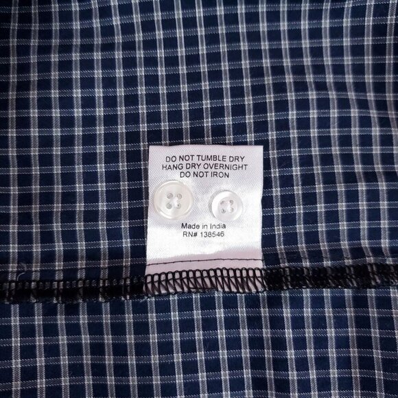 *READ* Clothing Arts Mens Size 2XL P^Cubed Pick Pocket Proof Shirt Travel Navy - Picture 9 of 12